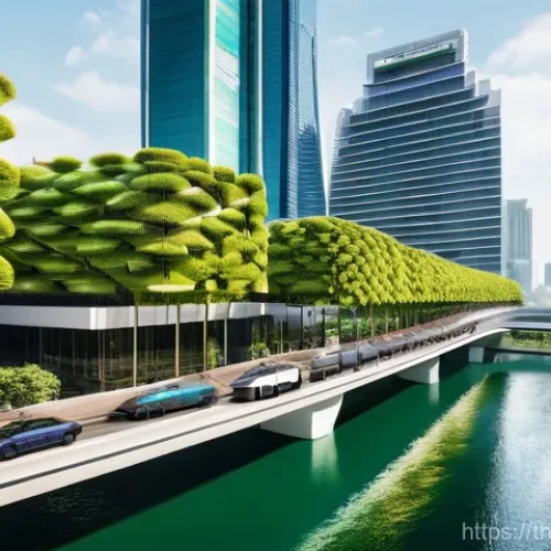 Home 31 수소연료전지 기술의 상업화 전략 - **Prompt:** A vibrant, futuristic cityscape of Bangkok, Thailand, bathed in warm, golden sunlight. T...